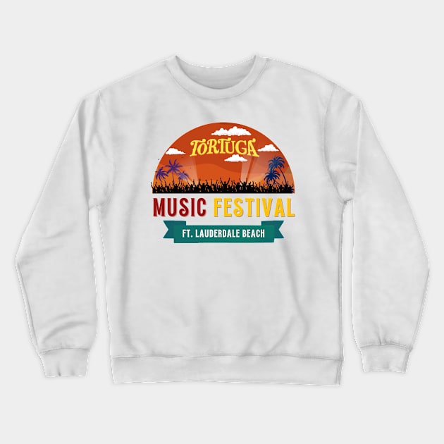 Tortuga music festival Crewneck Sweatshirt by smkworld